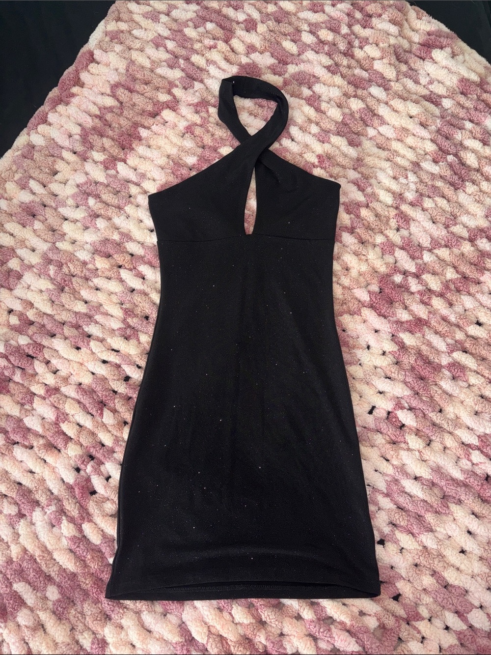 Black mini dress